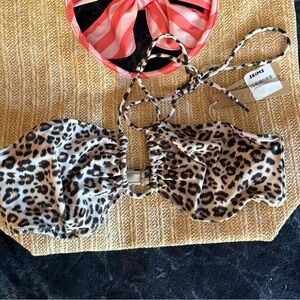 RARE CHETAAH PRINT SKIMS  Leopard Print Bikini Top